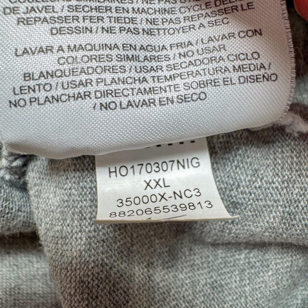 North Carolina‎ Tar Heels Shirt Mens XXL Gray Black NCAA College Basketball Nike - Picture 11 of 14